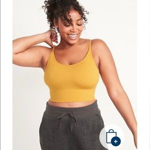 NWT Gold ribbed cami bralette